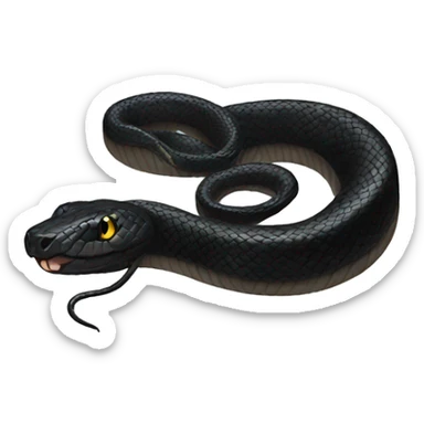 Black snake  sticker