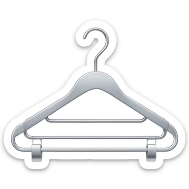 Empty clothes hanger sticker