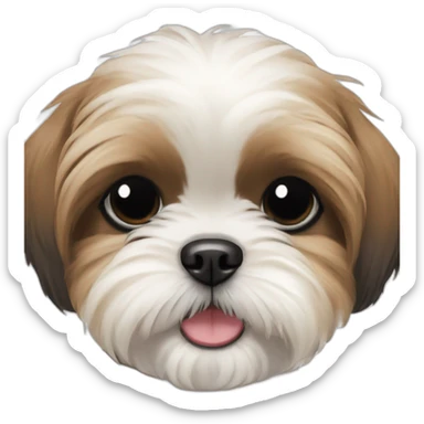cute shih tzu puppy sticker