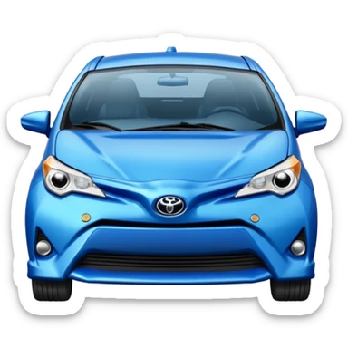 toyota chr bleue  accidentée sticker