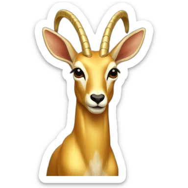 golden antelope sticker