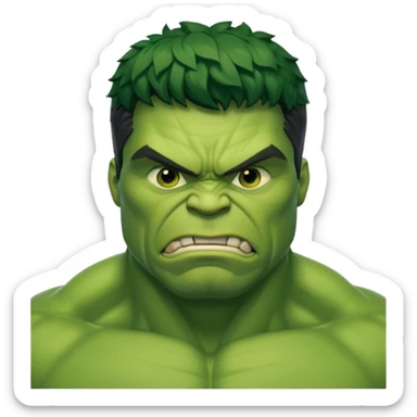 hulk se escondendo do batmam  sticker