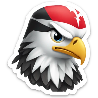 beşiktaş and eagle and logo sticker