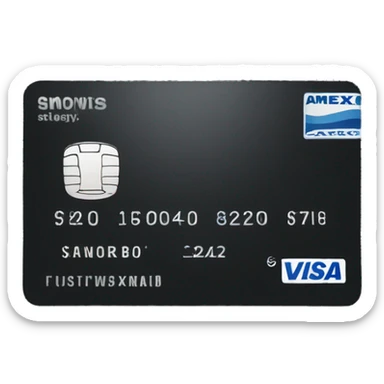 Amex black card sticker