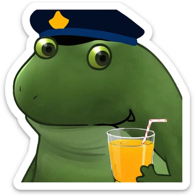 Orange juice  sticker