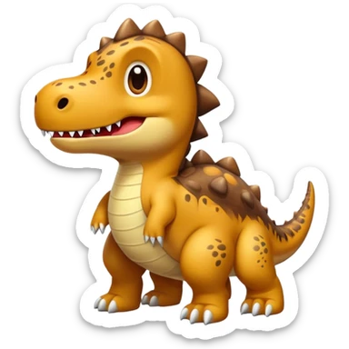 Hund in dino Kostüm  sticker