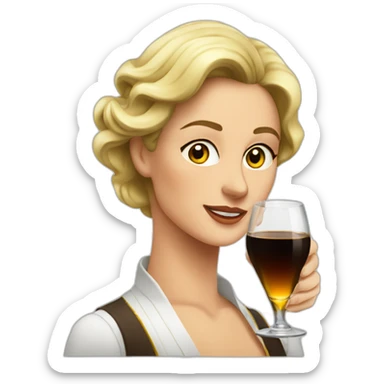 woman fernet branca sticker