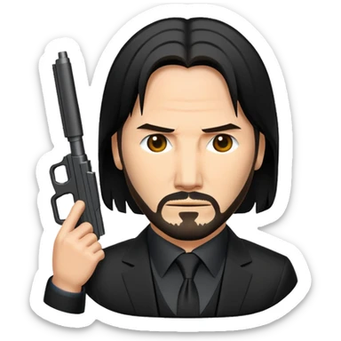 John wick emoji sticker