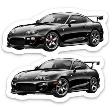 Toyota Supra MK4 best view  sticker
