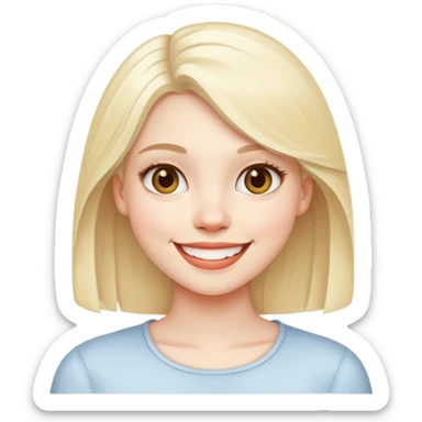 slay gurl white blonde sticker