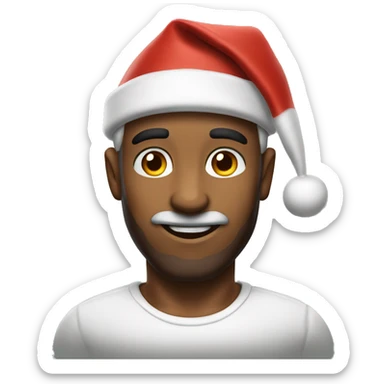 Handsome chiseled santa claus sticker