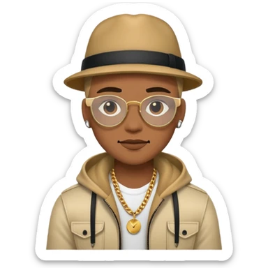 Music Artist with swag sticker