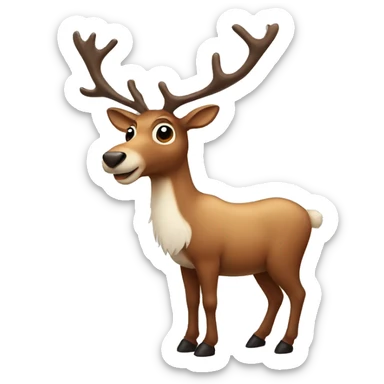 Reindeer sticker