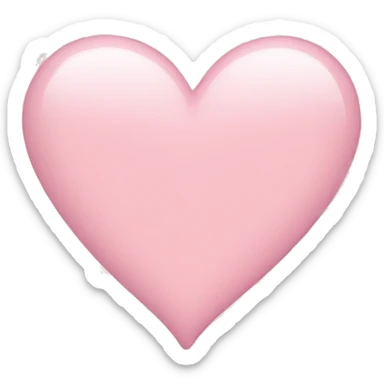 Light pink heart sticker
