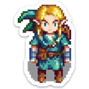 glide from zelda tears of teh kigdom sticker