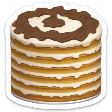 Tiramisu cake sticker