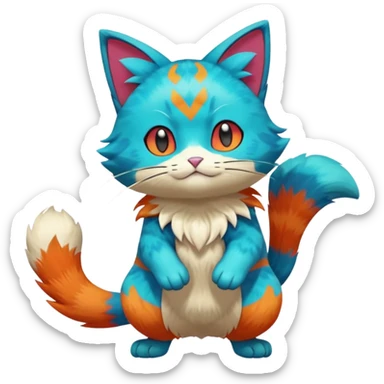 Meowscarada-Pokémon (full body) sticker