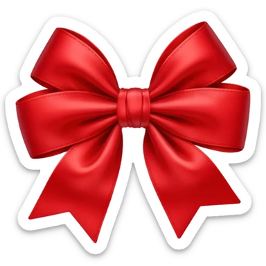 Bow hair clip sticker