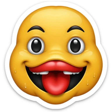 Black mouth muzzle nuzzle  sticker