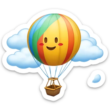 Globo aerostático  sticker
