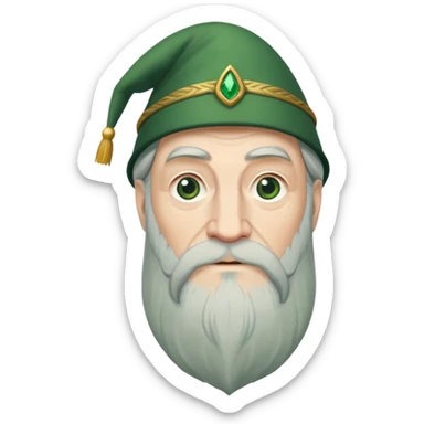Albus Dumbledore green hat sticker