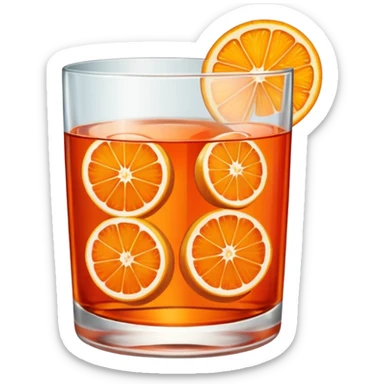 aperol glass sticker