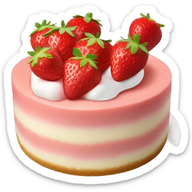 strawberry marshmallow cheesecake sticker