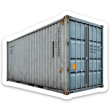 Anselm Kiefer shipping container cast in concrete sticker