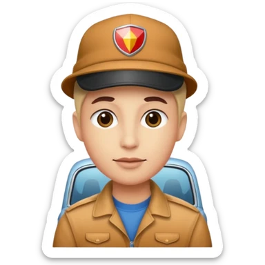 A car ave hat sticker