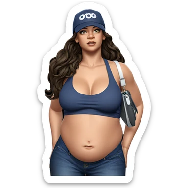 realistic portrait of girl sticker