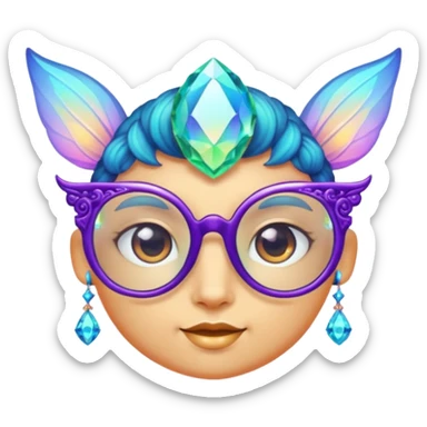 glasses with fae sticker