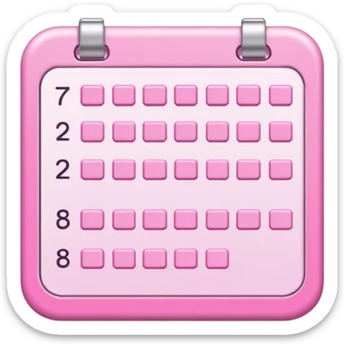 habit tracker cute pink sticker