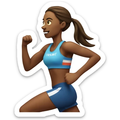 Courtney running a marathon sticker