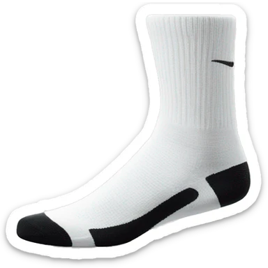 nike socks white sticker