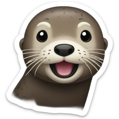 Sea otter sticker