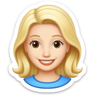 shelly from dandys world sticker