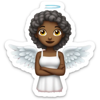 Girl angel sticker