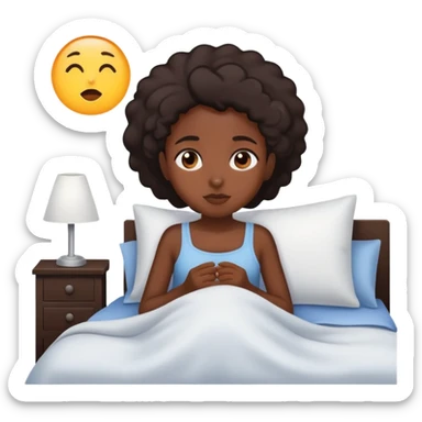 Black girl wake up in the morning sticker