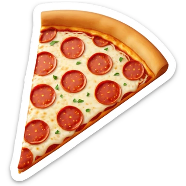 classic red pepperoni pizza slice emoji sticker