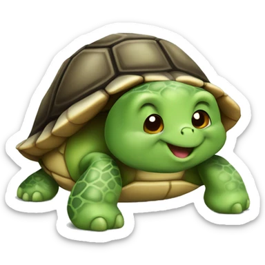 thankful sweet little turtle sticker