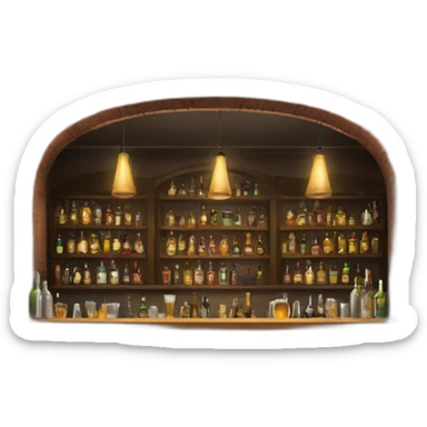 speakeasy bar sticker