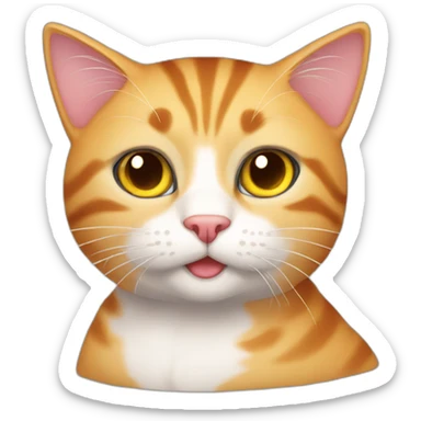 super hot cat sticker