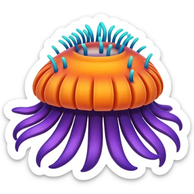 sea anemone sticker