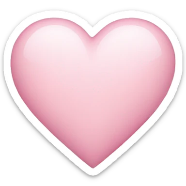 Light pink heart sticker