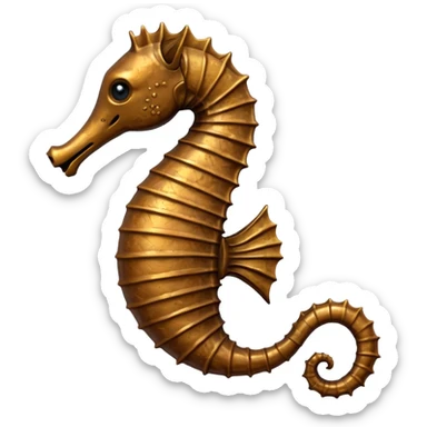 Old seahorse emoji sticker