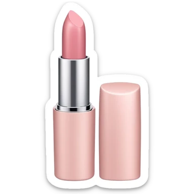 Pale rose lipstick print sticker