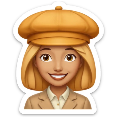 Female and Butterscotch éclair are combined ,creates a emoji  sticker
