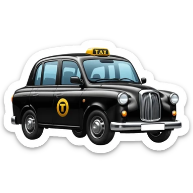black taxi sticker