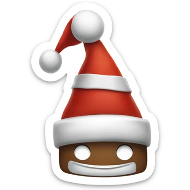 Christmas hats smiling sticker