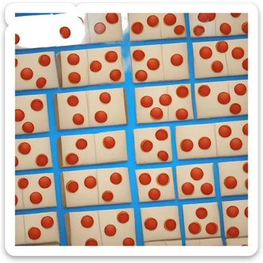 dominos pizza box sticker